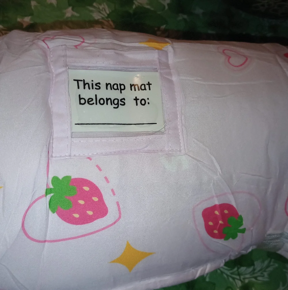 Strawberry Print Nap Mat NWOT